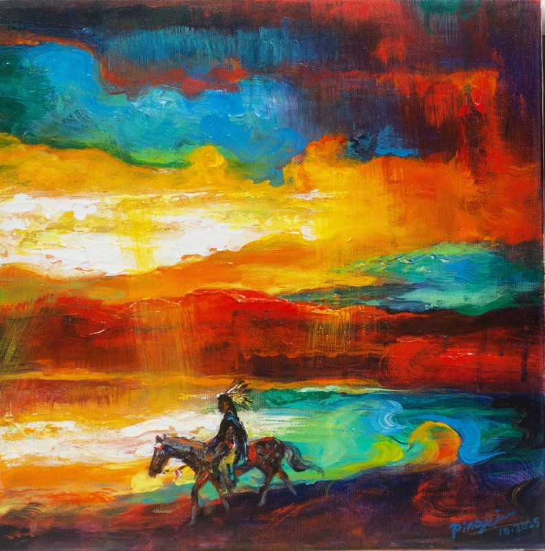 Indian XII by artist Ping Irvin